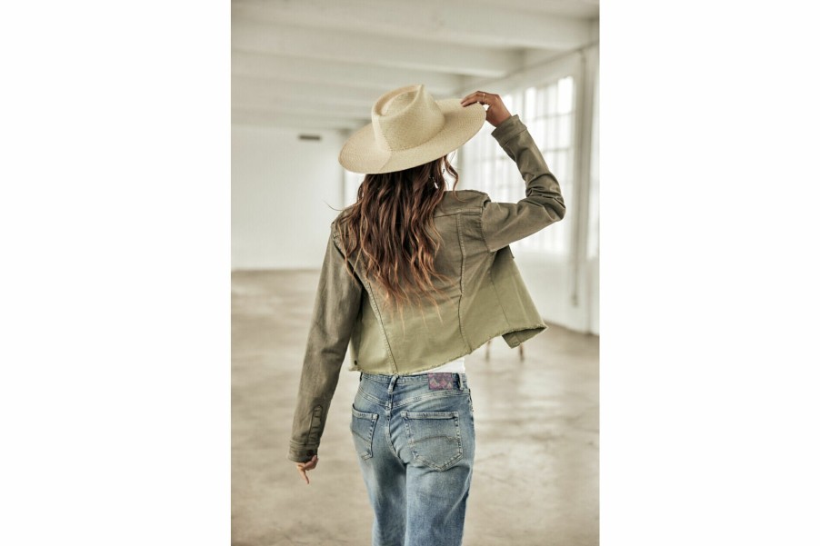 Jackets & Blazers | Freeman T Porter Maggy California Denim Jacket Woman, Forest Night