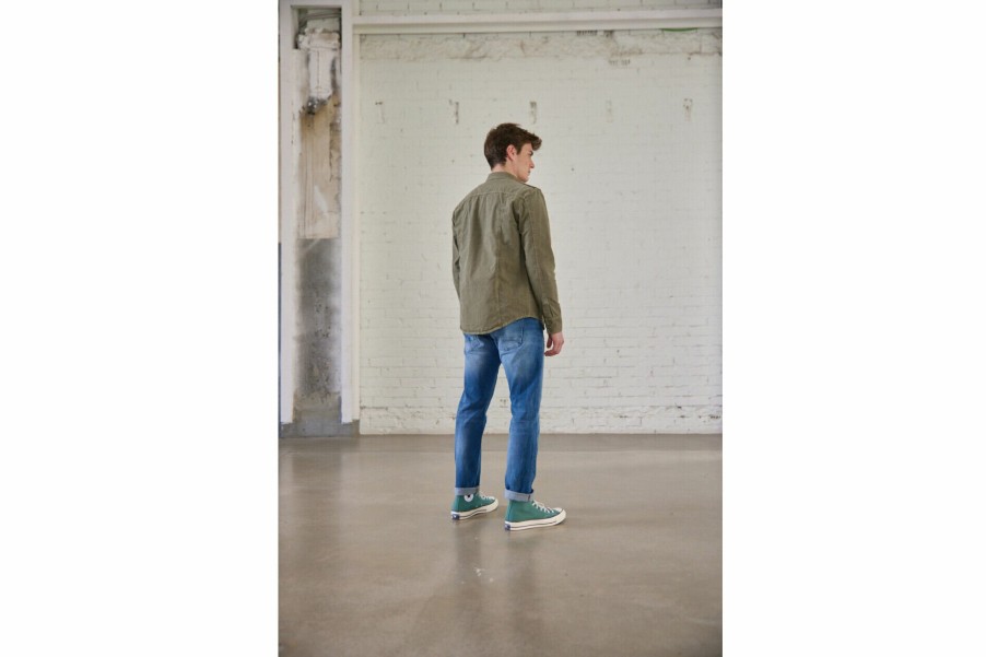 Jackets | Freeman T Porter Sacha Ripstop Long Sleeve Shirt Man, Dusty Olive