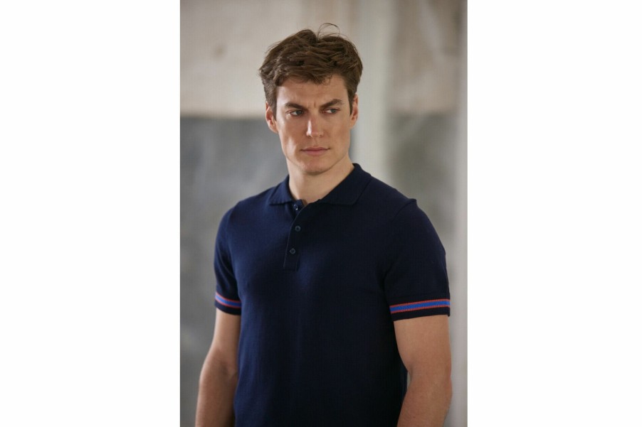 T-Shirts & Polo Shirts | Freeman T Porter Mike Conwy Short Sleeve Polo-Shirt Man, Peacoat