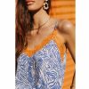 Tops & Shirts | Freeman T Porter Selia Zebrure Caraco Lace Woman, Dazzling Blue